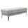 Interliving Sofa Serie 4004 - XXL-Hocker hellgraues LongLife-Leder Z69.22 - ca. 140 x 60 cm