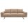 Interliving Sofa Serie 4004 - Dreisitzer sandfarbenes LongLife-Leder Z78-49 - Länge ca. 222 cm
