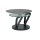 Interliving Couchtisch Serie 6218 - Funktionscouchtisch silbergraue Keramik & schwarzer Stahl - Durchmesser ca. 75 cm
