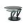 Interliving Couchtisch Serie 6218 - Funktionscouchtisch silbergraue Keramik & schwarzer Stahl - Durchmesser ca. 75 cm