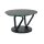 Interliving Couchtisch Serie 6218 - Funktionscouchtisch silbergraue Keramik & schwarzer Stahl - Durchmesser ca. 75 cm