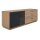 Interliving Wohnzimmer Serie 2025 - Lowboard Wildeiche, Anthrazit & Kork - Breite ca. 175 cm