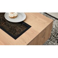Interliving Wohnzimmer Serie 2025 - Couchtisch Wildeiche, Anthrazit & Kork - ca. 115 x 65 cm