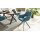 Interliving Esszimmer Serie 5112 - Schalenstuhl petrolfarbene Mikrofaser Dubai PY & anthrazitfarbenes Metall