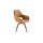 Interliving Esszimmer Serie 5112 - Schalenstuhl kurkumafarbene Mikrofaser Gavin A3 & anthrazitfarbenes Metall