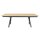 Interliving Esszimmer Serie 5112 - Esstisch goldbraune Halifax Eiche & anthrazitfarbenes Metall - ca. 220 x 100 cm