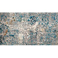 Interliving Teppich Serie L-8700 Grau-Blau – ca. 160 x 230 cm