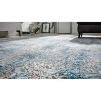 Interliving Teppich Serie L-8700 Grau-Blau – ca. 160 x 230 cm