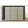 Interliving Kleiderschrank Serie 1205 – Schwebetürenschrank Champagner & Schiefer – drei Türen, Breite ca. 300 cm