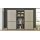 Interliving Kleiderschrank Serie 1205 – Schwebetürenschrank Champagner & Schiefer – drei Türen, Breite ca. 300 cm