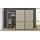 Interliving Kleiderschrank Serie 1205 – Schwebetürenschrank Champagner & Schiefer – drei Türen, Breite ca. 300 cm