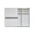 Interliving Kleiderschrank Serie 1207 – Schwebetürenschrank Weiß & Manhattan – zwei Türen, Breite ca. 301 cm