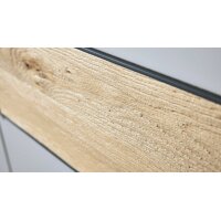 Interliving Kleiderschrank Serie 1207 – Kleiderschrank Taupe & Balkeneiche - sechs Türen, Breite ca. 299 cm