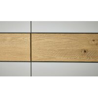Interliving Kleiderschrank Serie 1207 – Kleiderschrank Taupe & Balkeneiche - sechs Türen, Breite ca. 299 cm