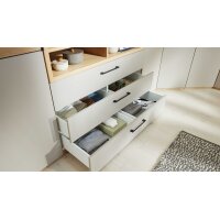 Interliving Kleiderschrank Serie 1207 – Eckschrank Taupe & Balkeneiche - Stellfläche ca. 293 x 252 cm
