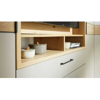 Interliving Kleiderschrank Serie 1207 – Eckschrank Taupe & Balkeneiche - Stellfläche ca. 293 x 252 cm