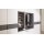 Interliving Kleiderschrank Serie 1207 – Kleiderschrank mit TV-Nische Weiß & Manhattan – sechs Türen, zwei Schubladen, Breite ca. 302 cm