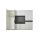 Interliving Kleiderschrank Serie 1207 – Kleiderschrank mit TV-Nische Weiß & Manhattan – sechs Türen, zwei Schubladen, Breite ca. 302 cm