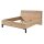 Interliving Kleiderschrank Serie 1207 – Bettgestell Balkeneiche & Anthrazit - Liegefläche ca. 180 x 200 cm