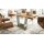 Interliving Esszimmer Serie 5104 – Esstisch helle Wildeiche & Edelstahl - ca. 200 x 100 cm