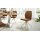 Interliving Esszimmer Serie 5104 – Polsterstuhl mit Drehfunktion bernsteinfarbene Mikrofaser Amber & Edelstahl