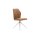 Interliving Esszimmer Serie 5104 – Polsterstuhl mit Drehfunktion bernsteinfarbene Mikrofaser Amber & Edelstahl