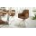 Interliving Esszimmer Serie 5104 – Armlehnstuhl mit Drehfunktion bernsteinfarbene Mikrofaser Amber & Edelstahl