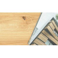 Interliving Esszimmer Serie 5104 – Tresentisch helle Wildeiche & schwarzes Metall - ca. 120 x 70 cm