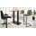 Interliving Esszimmer Serie 5104 – Tresentisch helle Wildeiche & schwarzes Metall - ca. 120 x 70 cm