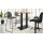 Interliving Esszimmer Serie 5104 – Barstuhl dunkelgraue Mikrofaser Onyx & mattschwarzes Rundrohr
