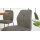 Interliving Esszimmer Serie 5104 – Barstuhl dunkelgraue Mikrofaser Onyx & mattschwarzes Vierkantrohr
