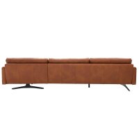Interliving Sofa Serie 4004 - Ecksofa cognacfarbenes LongLife-Leder Z75-50 - Stellfläche ca. 300 x 170 cm