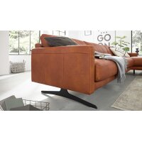 Interliving Sofa Serie 4004 - Ecksofa cognacfarbenes LongLife-Leder Z75-50 - Stellfläche ca. 300 x 170 cm