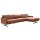 Interliving Sofa Serie 4004 - Ecksofa cognacfarbenes LongLife-Leder Z75-50 - Stellfläche ca. 300 x 170 cm