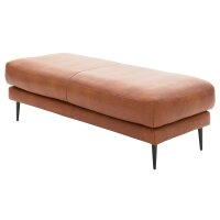Interliving Sofa Serie 4004 - XXL-Hocker cognacfarbenes LongLife-Leder Z75-50 - ca. 140 x 60 cm