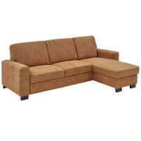 Modulmaster MM-ZE1001 - Ecksofa zimtfarbene Mikrofaser...
