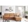Modulmaster MM-ZE1001 - Ecksofa zimtfarbene Mikrofaser Deluxe & schwarze Metallfüße - Stellfläche ca. 276 x 163 cm