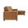 Modulmaster MM-ZE1001 - Ecksofa zimtfarbene Mikrofaser Deluxe & schwarze Metallfüße - Stellfläche ca. 276 x 163 cm