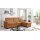 Modulmaster MM-ZE1001 - Ecksofa zimtfarbene Mikrofaser Deluxe & schwarze Metallfüße - Stellfläche ca. 276 x 163 cm