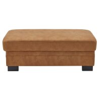 Modulmaster MM-ZE1001 - XXL-Funktionshocker zimtfarbene Mikrofaser Deluxe & schwarze Metallfüße - ca. 130 x 65 cm