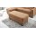 Modulmaster MM-ZE1001 - XXL-Funktionshocker zimtfarbene Mikrofaser Deluxe & schwarze Metallfüße - ca. 130 x 65 cm