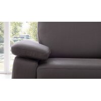 Modulmaster MM-ZE1059 - Ecksofa stahlfarbene Mikrofaser Holiday & matte Metallfüße - Stellfläche ca. 260 x 226 cm