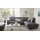 Modulmaster MM-ZE1059 - Ecksofa stahlfarbene Mikrofaser Holiday & matte Metallfüße - Stellfläche ca. 260 x 226 cm