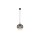 GLOBO Lampe-Serie Maxy - Hängeleuchte Rauchglas & mattschwarzes Metall - Durchmesser ca. 29 cm