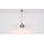 GLOBO Lampe-Serie Maxy - Hängeleuchte Rauchglas & mattschwarzes Metall - Durchmesser ca. 29 cm