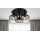GLOBO Lampe-Serie Maxy - Deckenleuchte Rauchglas & mattschwarzes Metall - Durchmesser ca. 45 cm