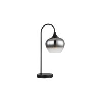 GLOBO Lampe-Serie Maxy - Tischleuchte Rauchglas &...
