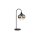 GLOBO Lampe-Serie Maxy - Tischleuchte Rauchglas & mattschwarzes Metall - Höhe ca. 54 cm