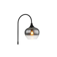GLOBO Lampe-Serie Maxy - Stehleuchte Rauchglas &...