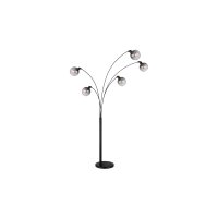 GLOBO Lampen-Serie Seymor - Stehleuchte Rauchglas, Metall...